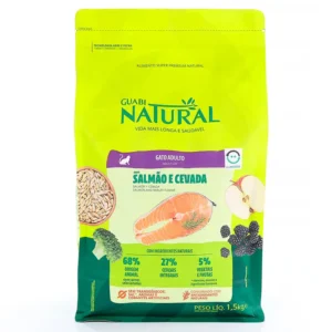 premium Guabi Natural gato adulto sabor Salmón y Cebada